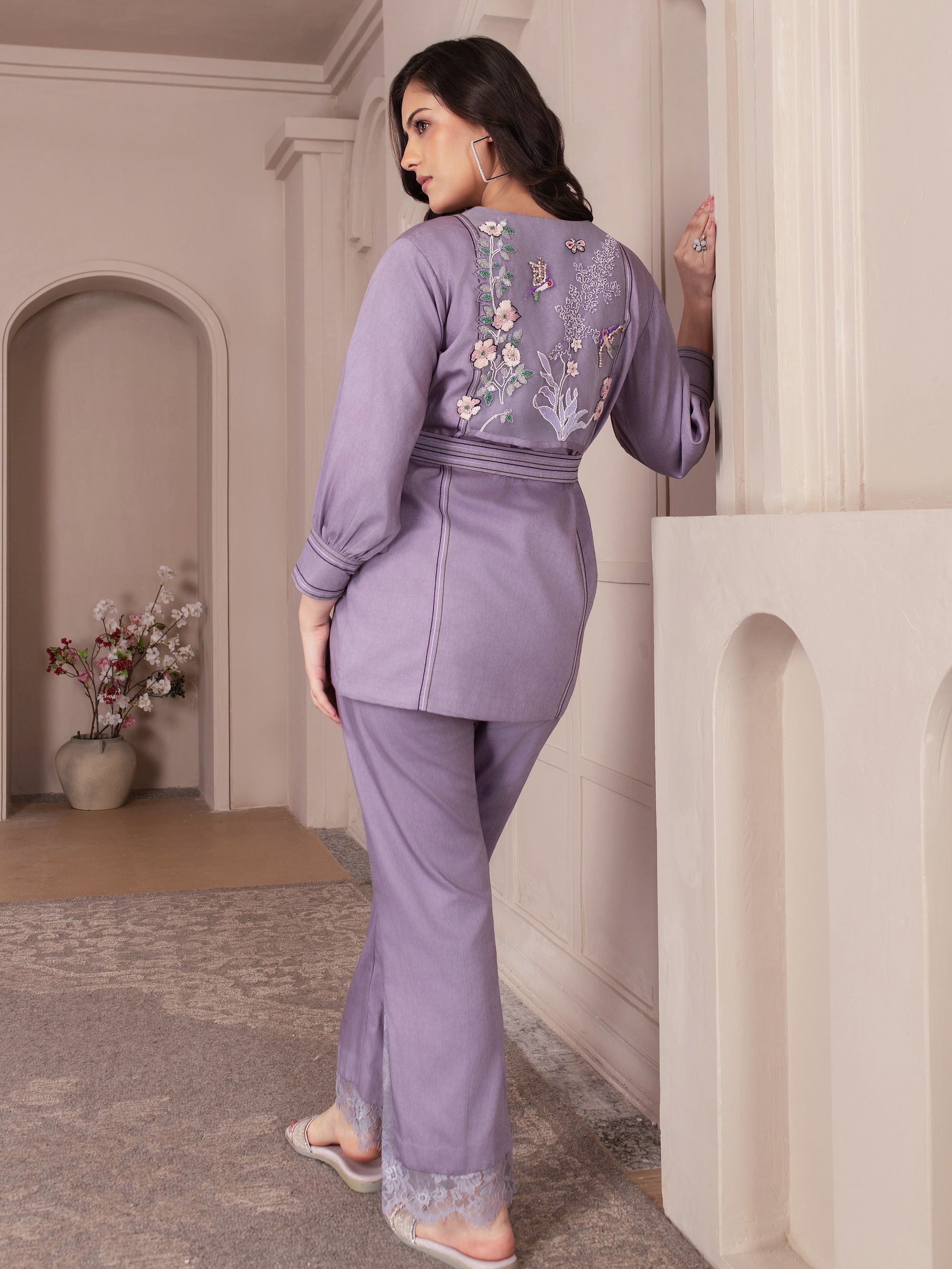 Lavender Cotton Twill Co Ord Set