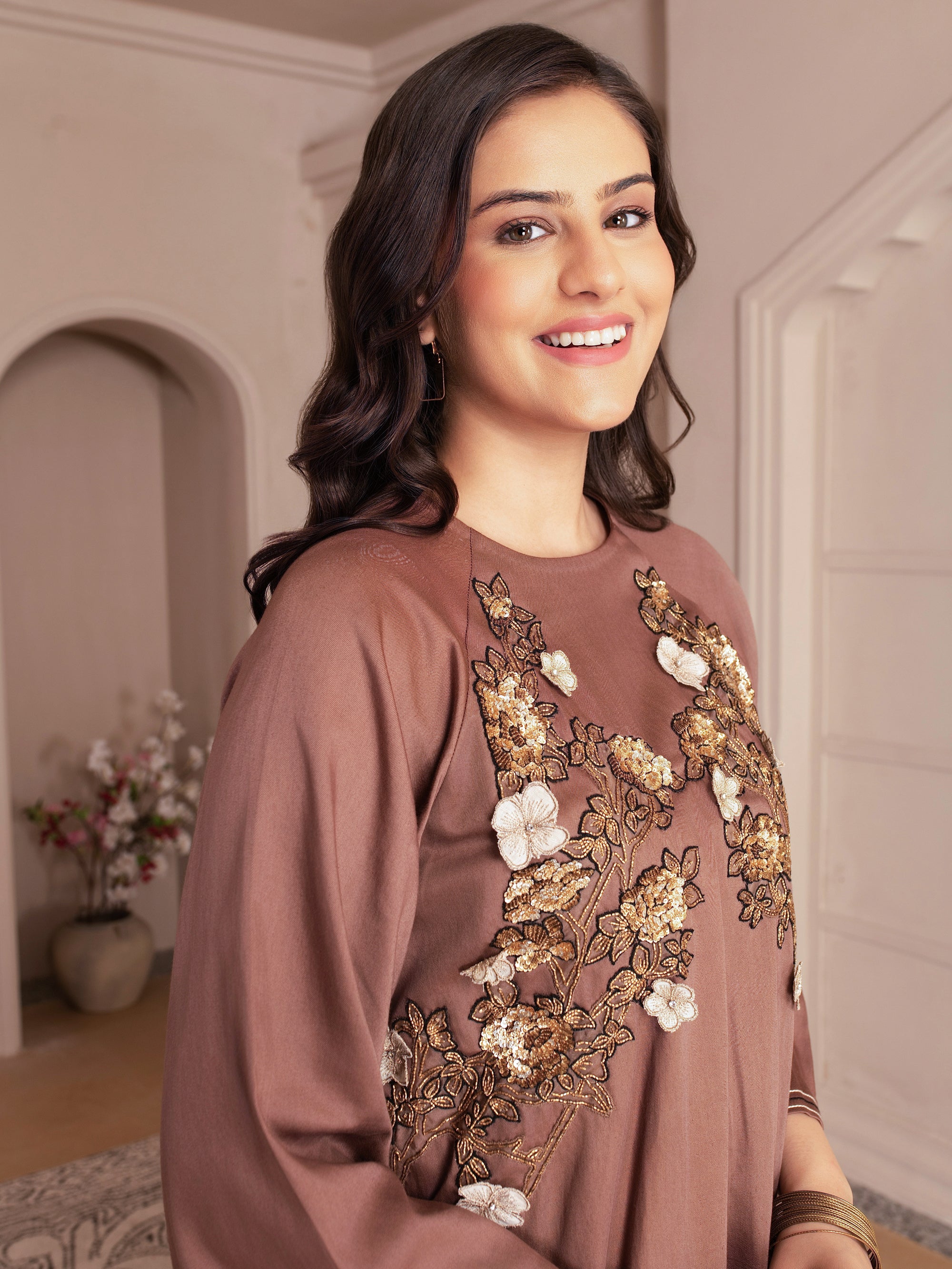 Chocolate Brown Cotton Twill Co-ord Set