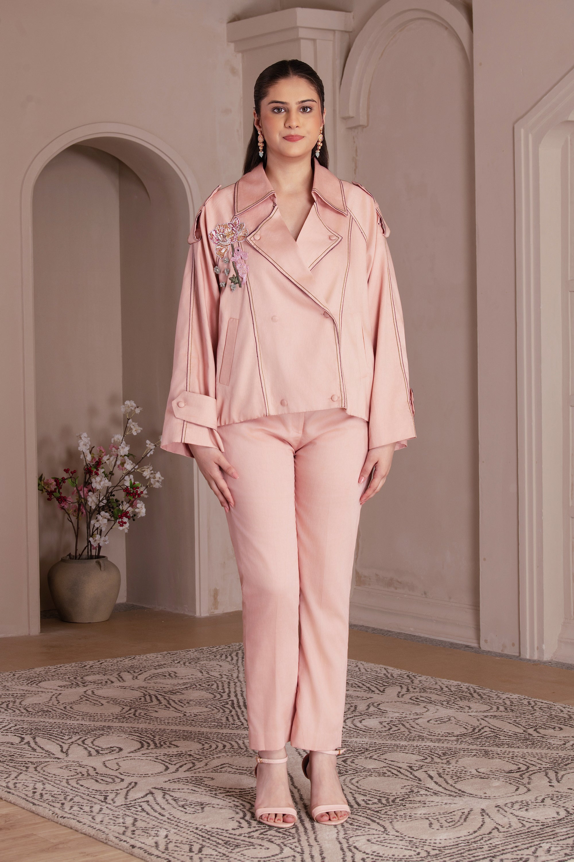 Dusty Rose Cotton Twill Co-ord Set