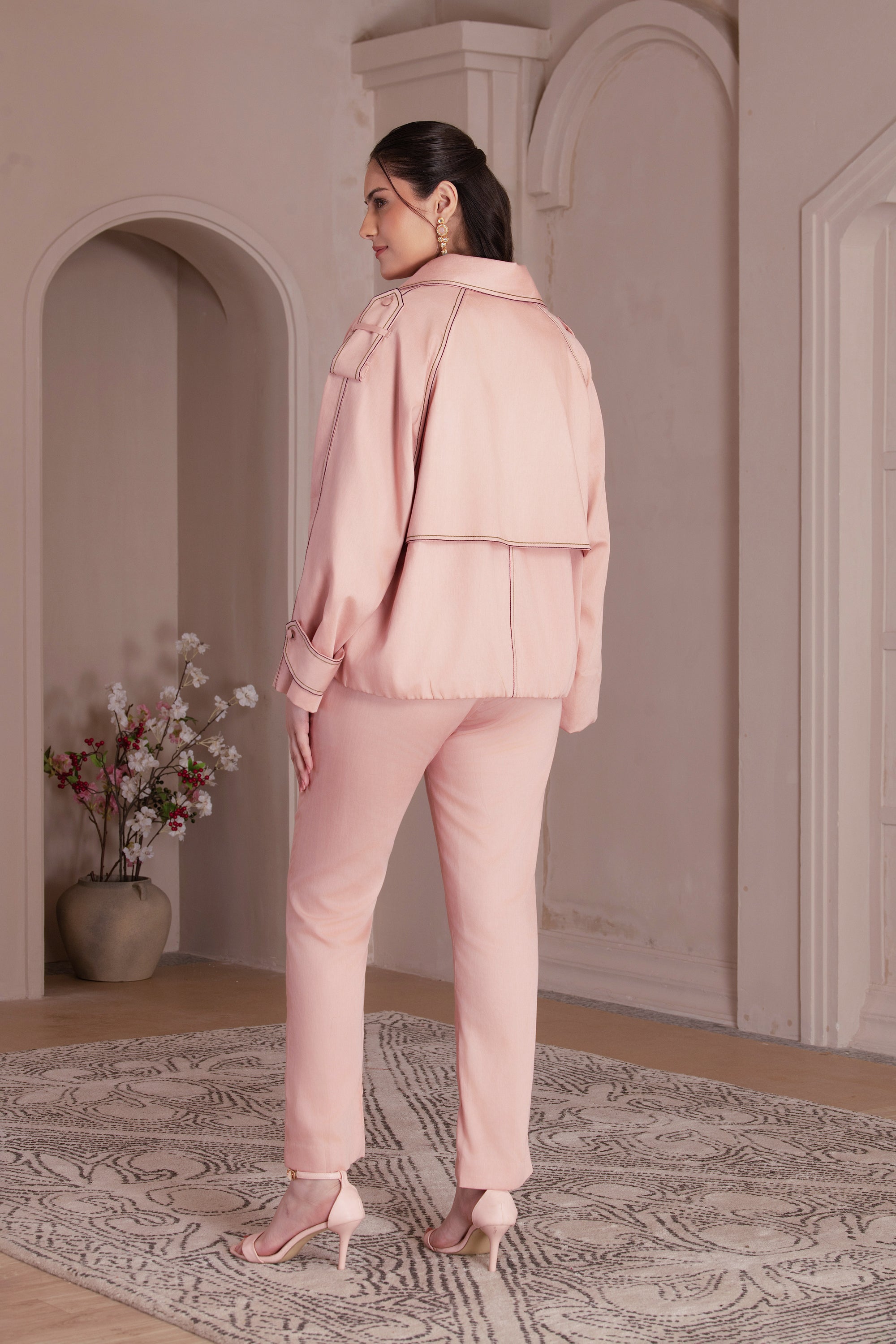 Dusty Rose Cotton Twill Co-ord Set