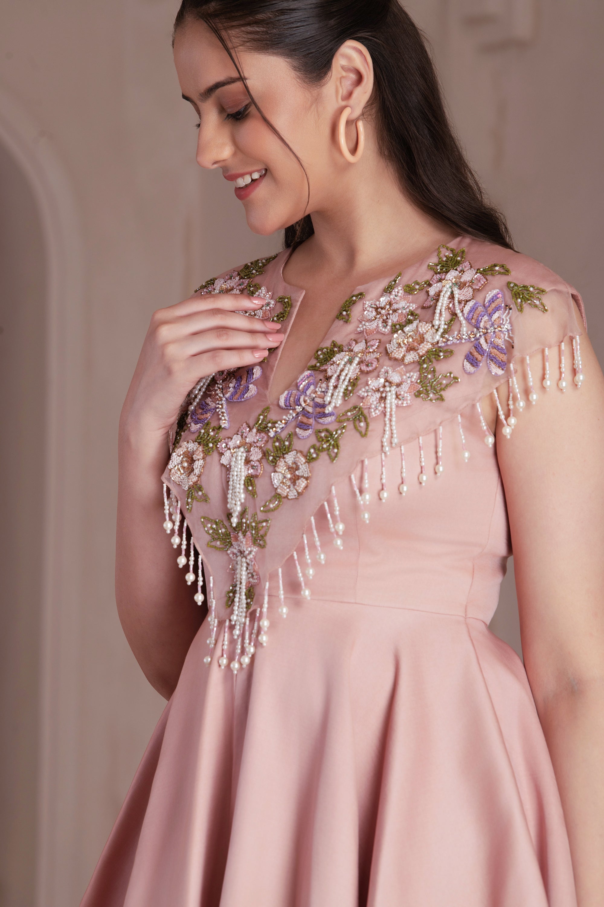 Dusty Rose Modal Satin Co-ord Set