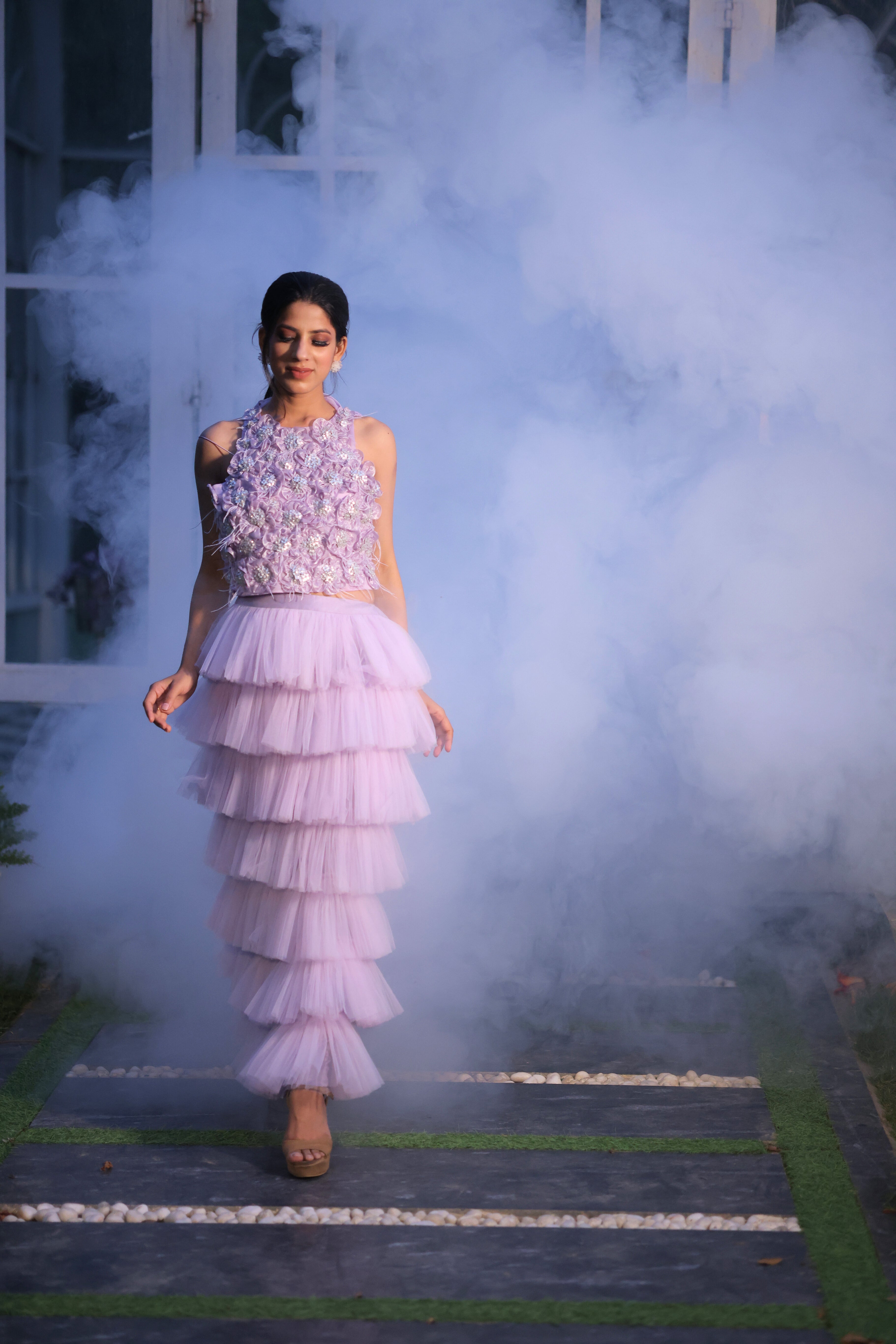 Lilac Breeze 0 Net Co-ord set