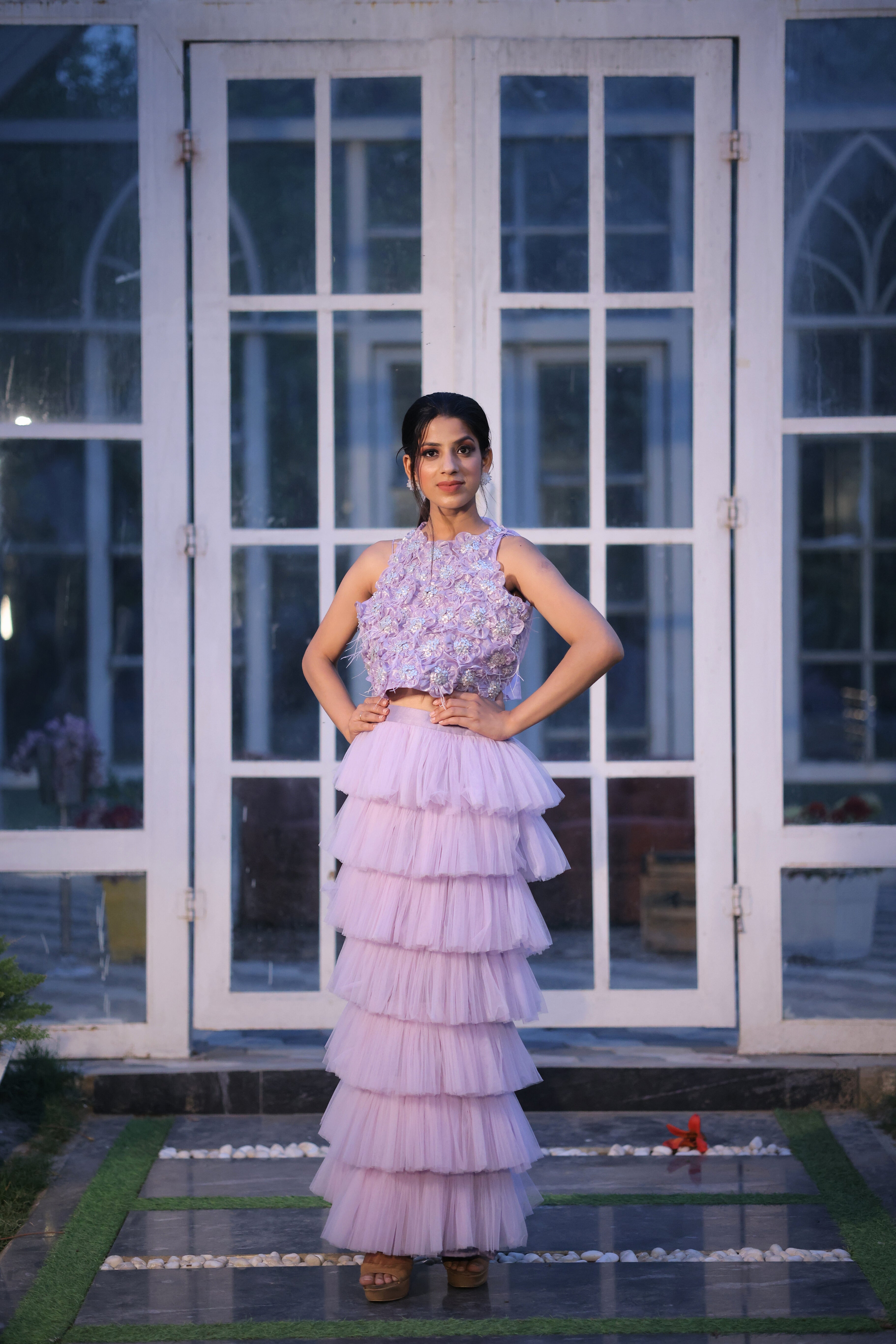 Lilac Breeze 0 Net Co-ord set